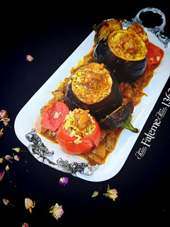 عکسی از دستور دلمه بادمجان