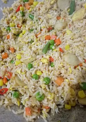 Foto resep Nasi goreng pelangi