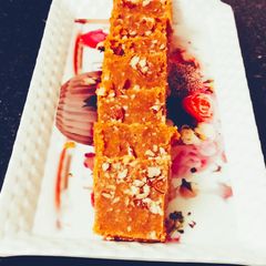 A picture of Besan ki barfi.