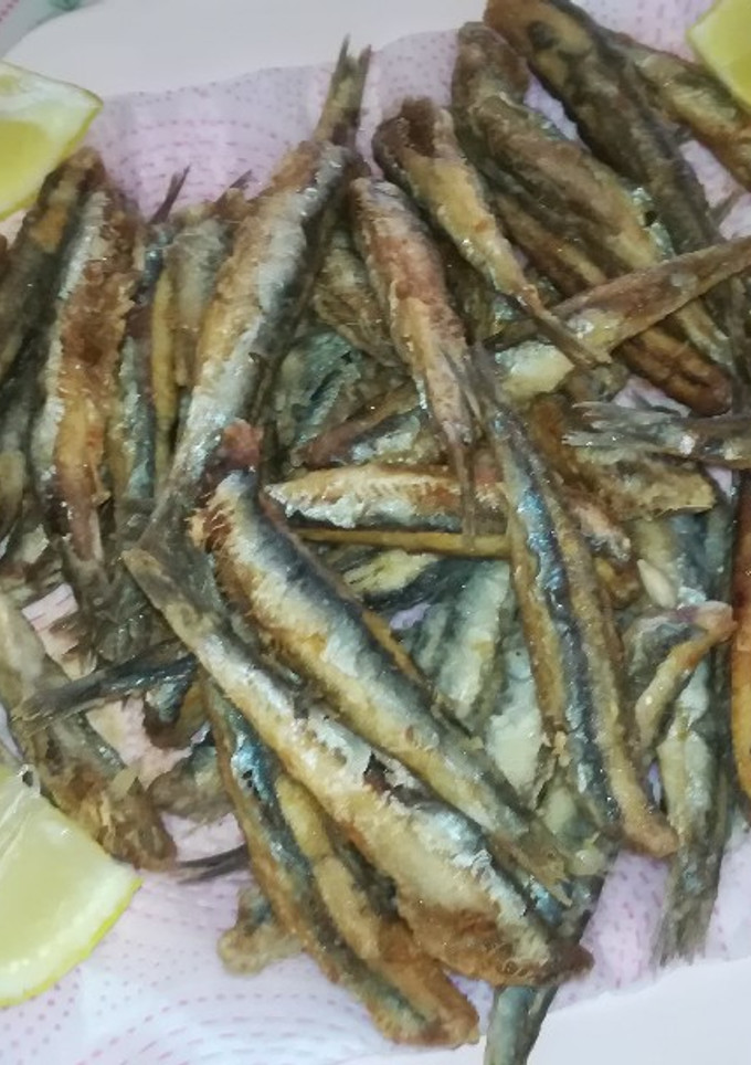 Una foto de Boquerones en tempura