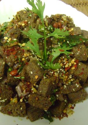 A picture of Ragi Idli Fry.
