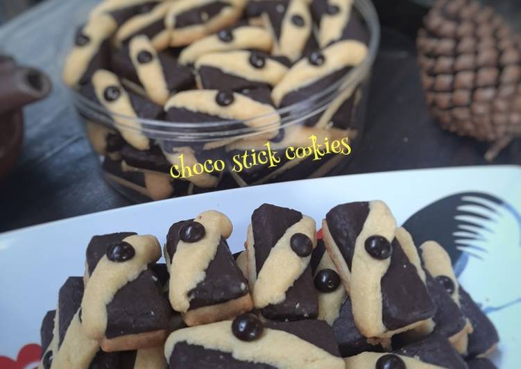 Choco stick cookies