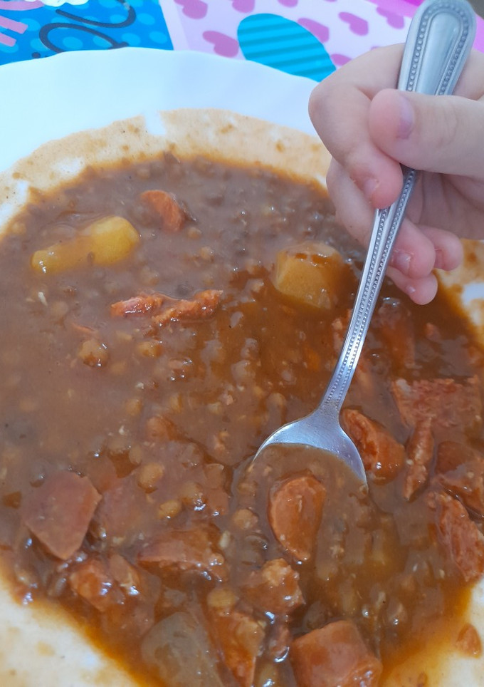 Una foto de Lentejas con chorizo ¡Muy Fácil!