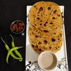 A picture of Coriander fanugreek Thepla.