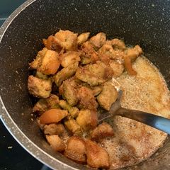 A picture of Fried three layers pork.