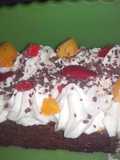 ¡Brownie de chocolate frutado!