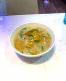 Canh bí đỏ nấu lạc 🥜