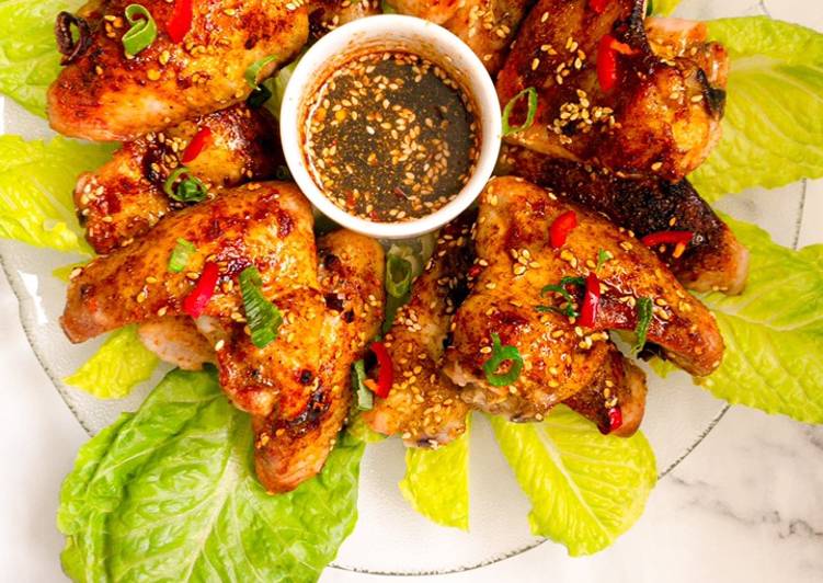How to Prepare Homemade Honey and soy chicken wings