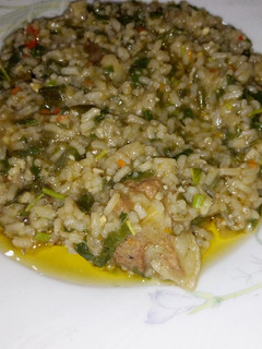 A picture of Paten shinkafa da man shanu.