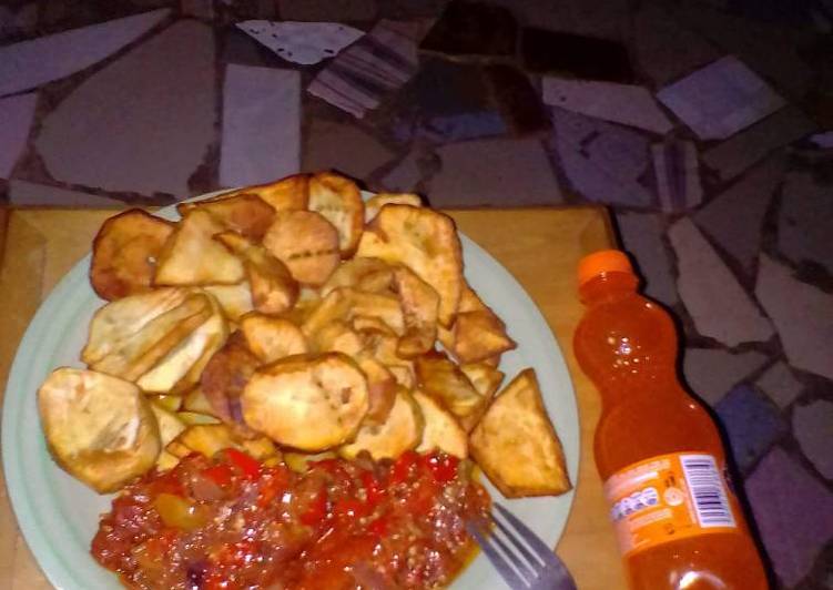 How to Prepare Favorite Fried potatoes with tomatoes sauce | So Great Food Recipe From My Kitchen