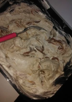 Una foto de Helado de banana split