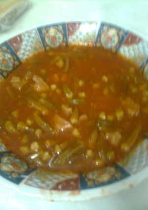 صورة لوصفة طريقة عمل ‫البامية السورية