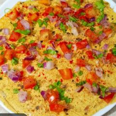 A picture of Street style masala papad.