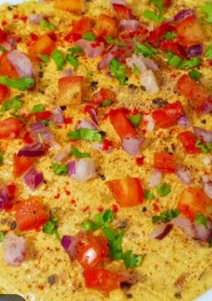 A picture of Street style masala papad.