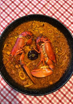 Una foto de Paella de bogavante