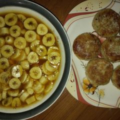 Aloo ke kabab and imli banana souce indian dish A picture of Aloo ke kabab and imli banana souce indian dish.
