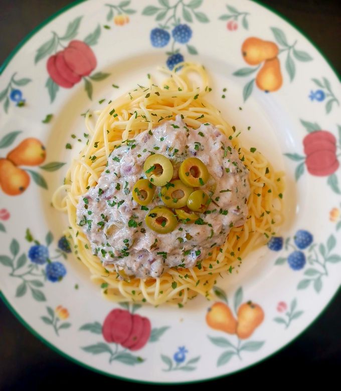 Tonhalas spagetti recept fotója
