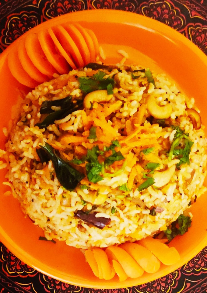 முந்திரி கேரட் மசாலா சாதம் (Cashew nut Carrot masala rice) செய்முறை முக்கிய புகைப்படம்