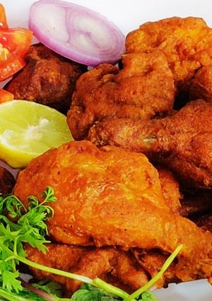 A picture of Instant crispy juicy chicken fry.