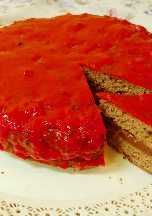 Una foto de Súper frutillosa torta