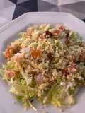 Ensalada de Cuscús con Aguacate, Pavo y Tomate