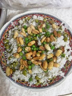 صورة لوصفة رز بازيلا بدون لحمة 😋😋