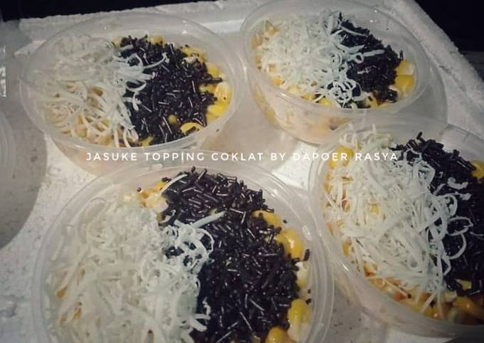 Resep Jasuke (Jagung Susu Keju) topping coklat oleh Dapoer Rasya - Cookpad