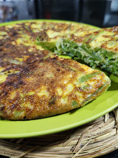 Una foto de Tortilla de porotos verdes