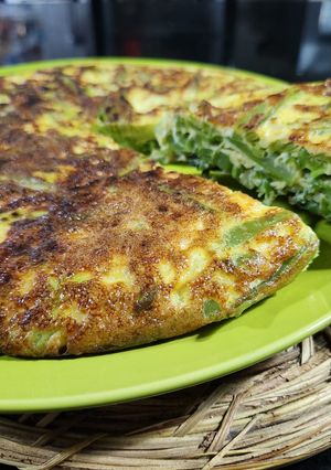 Una foto de Tortilla de porotos verdes