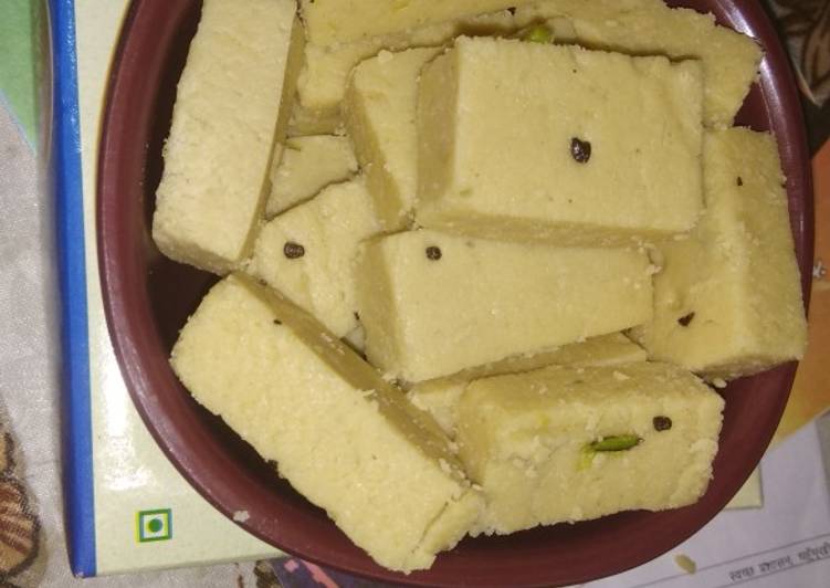 Easiest Way to Make Super Quick Homemade Khoya burfi