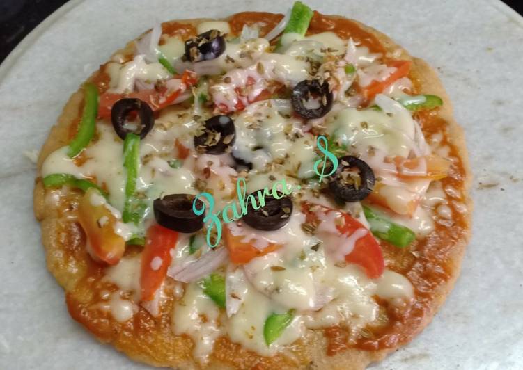 Steps to Prepare Instant Wheat Pizza in 20 Minutes for Family