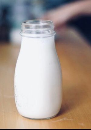 Una foto de Leche de almendras