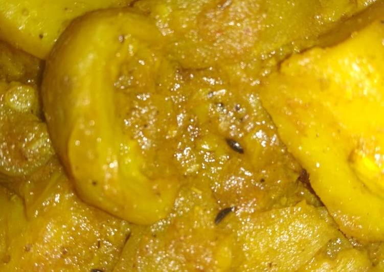 Step-by-Step Guide to Make Potato tinda curry