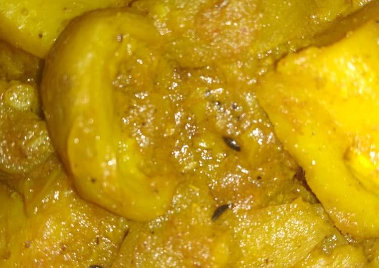 Potato tinda curry