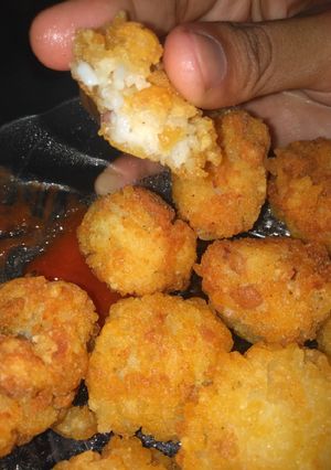 Foto resep Bola nugget nasi simple