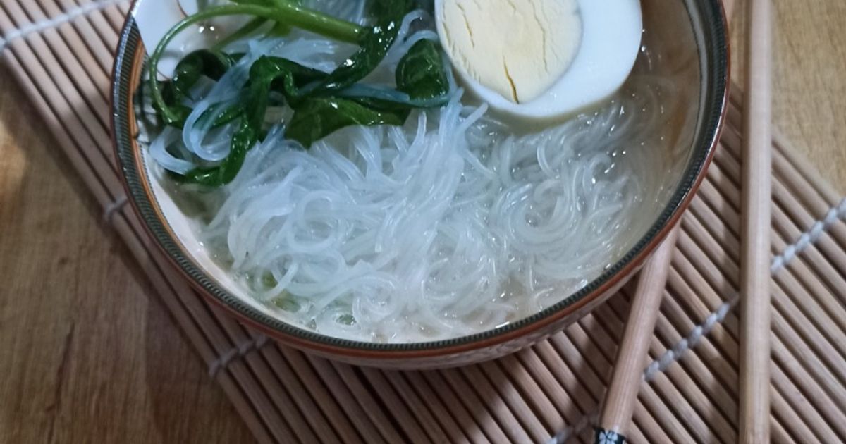 Bihun kuah kangkung