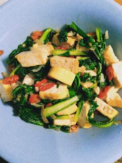 Foto resep Cah sawi tahu kuning