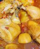 Gà hầm rượu đỏ & nhuỵ hoa nghệ tây