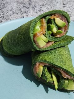 Una foto de Creps de espinacas
