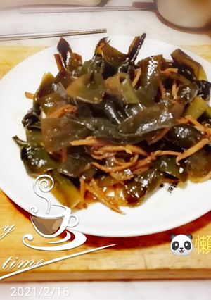 🥄薑絲海帶結🥄 的食譜成品照片