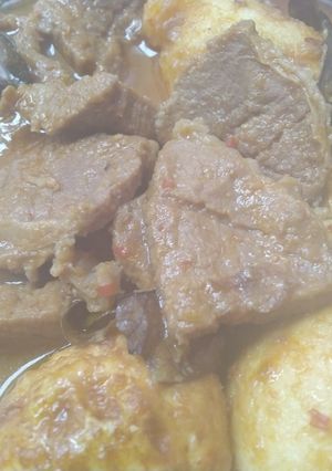Foto resep Telor Daging Sapi bumbu Bali
