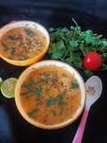 Chana Dal, Carrot, and Tomato Soup
