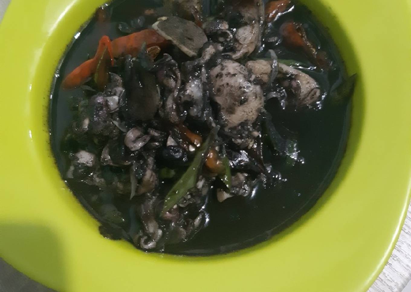 Cumi hitam rebus
