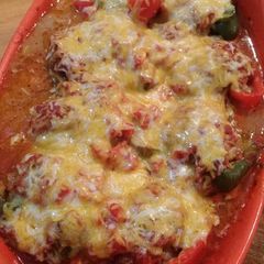 A picture of Low carb stuffed peppers.