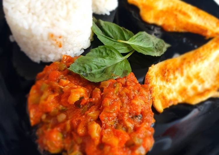 Arroz con verduras y pollo