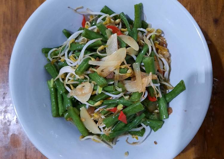 Bagaimana Membuat Tumis Kacang Panjang Tauge Tauco, Sempurna