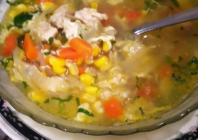 Resep @MANTAP Sup Ayam Jagung masakan rumahan simple