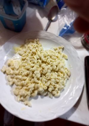Una foto de Pasta con mayonesa