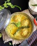 Dim Bhapa (Steamed Egg Curry) Bengali lunch