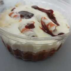 A picture of Postre en vaso.